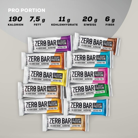 BioTechUsa Zero Bar 20 X 50 gr