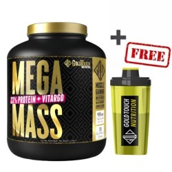 GoldTouch Nutrition Mega Mass Πρωτεΐνη (2kg) - Chocolate + ΔΩΡΟ GOLDTOUCH SHAKER