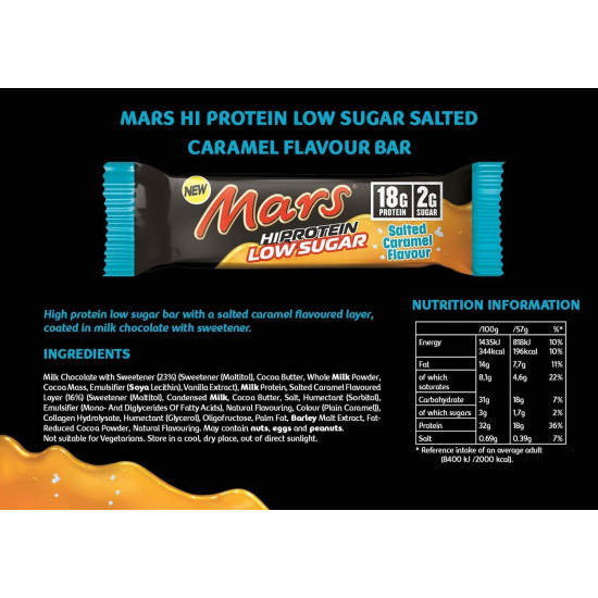 Mars Low Sugar High Protein Bar 57gr