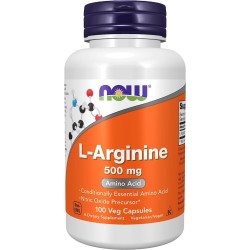 Now Foods L-Arginine 500mg 250 Veg Capsules