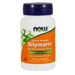 Now Foods Silymarin 2X - 300 mg Σιλαμαρίνη 50 χορτοφαγικές κάψουλες