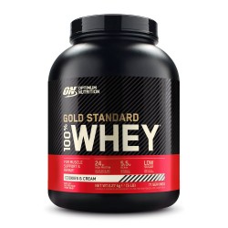 Optimum Nutrition Gold Standard 100% Whey Πρωτεΐνη Ορού Γάλακτος Χωρίς Γλουτένη με Γεύση Cookies & Cream 2.27kg