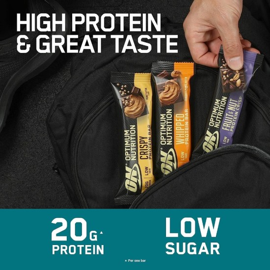 Optimum Nutrition Whipped Protein Bar (10 x 60gr) - Peanut & Salted Caramel