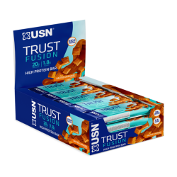 USN Trust Fusion Μπάρα με 20gr Πρωτεΐνης & Γεύση Salted Caramel 15x55gr