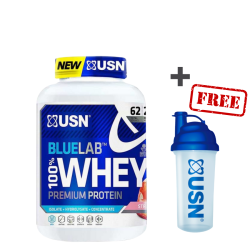 USN BlueLab 100% Whey Premium Protein 2kg Strawberry + ΔΩΡΟ USN SHAKER  