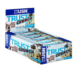 USN Trust Crunch Μπάρα με 20gr Πρωτεΐνης & Γεύση Cookies & Cream 12x60gr