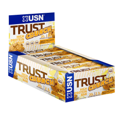 USN Trust Crunch Protein Bar 12x60gr - White Chocolate Cookie Dough