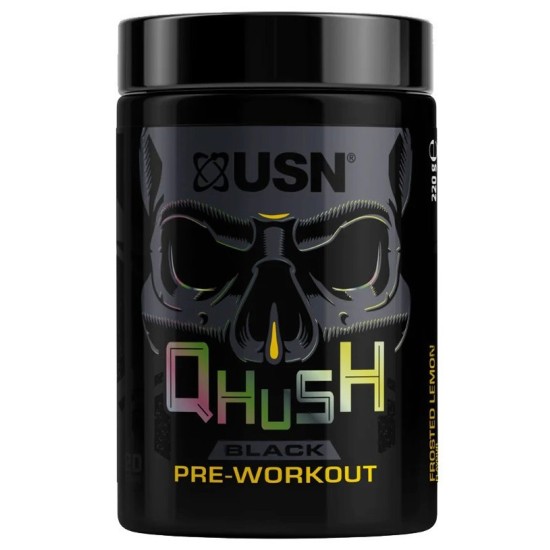 USN Qhush Black Pre-Workout 220g Frosted Lemon