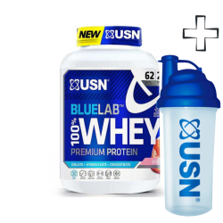 USN BlueLab 100% Whey Premium Protein 2kg Strawberry + ΔΩΡΟ USN SHAKER  