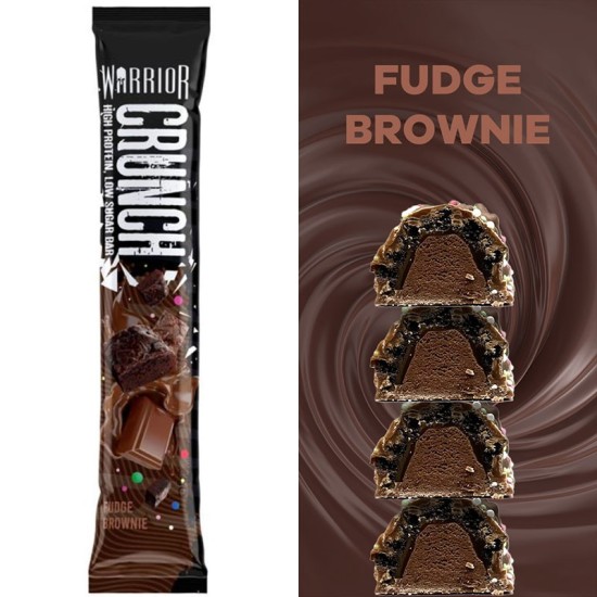 Warrior Crunch Bar (12 x 64gr) - Fudge Brownie
