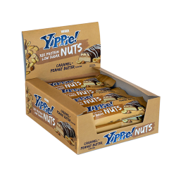 Weider Yippie Μπάρα με 32% Πρωτεΐνη & Γεύση Caramel Peanut Butter 12x45gr