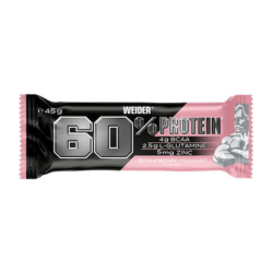 Weider Μπάρες με 60% Πρωτεΐνη & Γεύση Strawberry Yogurt 45gr